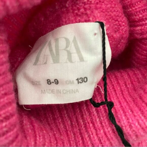 Zara Girls Turtleneck Sweater Pink - Picture 3 of 5